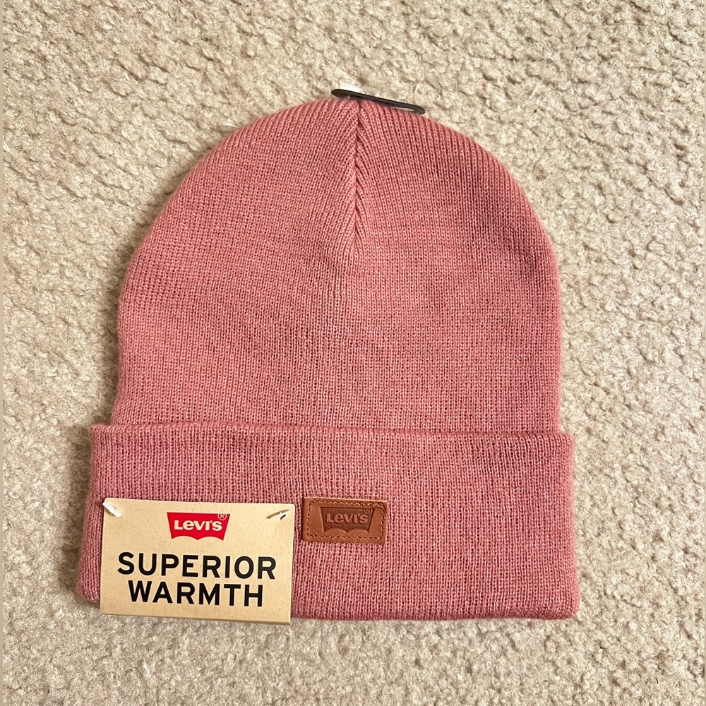 Pink Levi’s Beanie